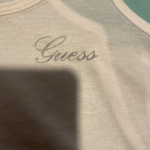 Omber guess top, size extra small, white and purple in colour - Picture 2 of 4